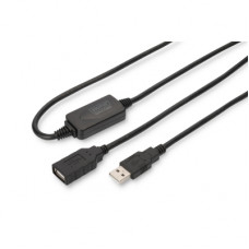 Дата кабель USB 2.0 AM/AF 15.0m Active Digitus (DA-73101)