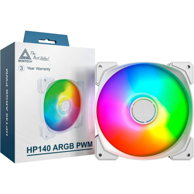 Кулер до корпусу MONTECH HP140 PWM WHITE