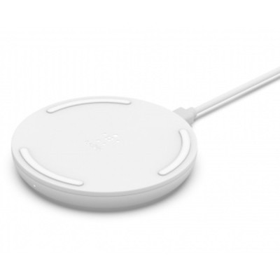 Зарядний пристрій Belkin Pad Wireless Charging Qi, 10W, no PSU, white (WIA001BTWH)