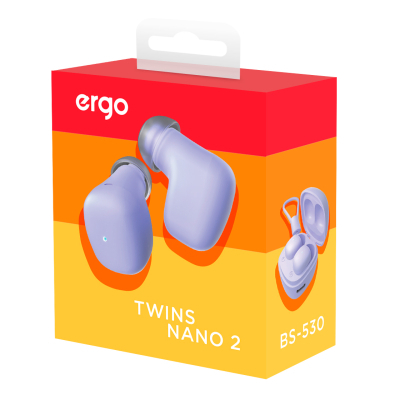 Навушники Ergo BS-530 Twins Nano 2 Violet (BS-530V)