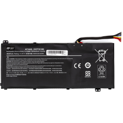 Акумулятор до ноутбука PowerPlant ACER Aspire V15 NITRO (AC14A8L/AC15B7L) 11.4V 4600mAh (NB410415)