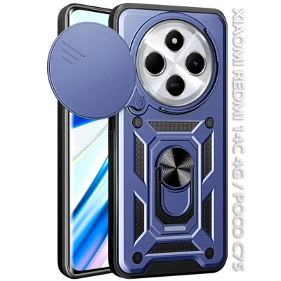 Чохол до мобільного телефона BeCover Military BeCover Xiaomi Redmi 14C 4G / Poco C75 Blue (712490)