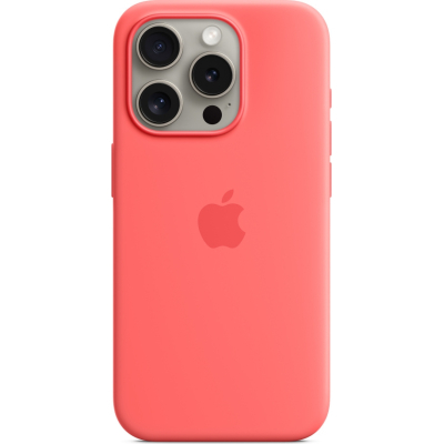 Чохол до мобільного телефона Apple iPhone 15 Pro Silicone Case with MagSafe Guava (MT1G3ZM/A)