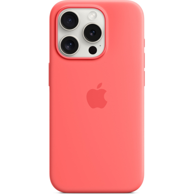 Чохол до мобільного телефона Apple iPhone 15 Pro Silicone Case with MagSafe Guava (MT1G3ZM/A)