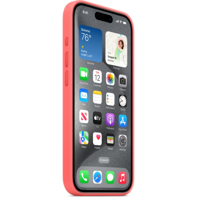 Чохол до мобільного телефона Apple iPhone 15 Pro Silicone Case with MagSafe Guava (MT1G3ZM/A)