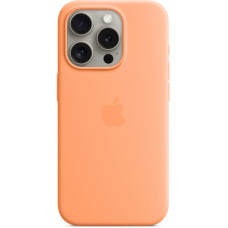 Чохол до мобільного телефона Apple iPhone 15 Pro Silicone Case with MagSafe Orange Sorbet (MT1H3ZM/A)