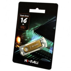 USB флеш накопичувач Hi-Rali 16GB Rocket Series Gold USB 2.0 (HI-16GBSHGD)