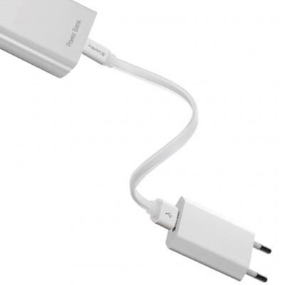 Дата кабель USB 2.0 AM to Micro 5P 0.25m white ColorWay (CW-CBUM-MUM25W)