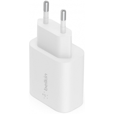 Зарядний пристрій Belkin Home Charger 25W Power PD PPS USB-C, white (WCA004VFWH)