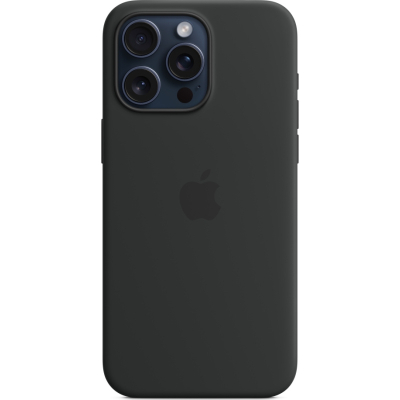 Чохол до мобільного телефона Apple iPhone 15 Pro Max Silicone Case with MagSafe Black (MT1M3ZM/A)