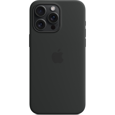 Чохол до мобільного телефона Apple iPhone 15 Pro Max Silicone Case with MagSafe Black (MT1M3ZM/A)