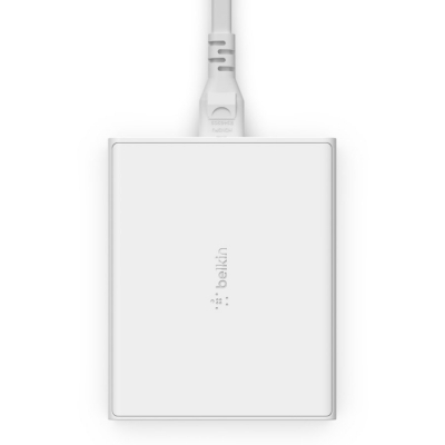 Зарядний пристрій Belkin Home Charger 108W GAN Dual USB-С/USB-A (WCH010VFWH)