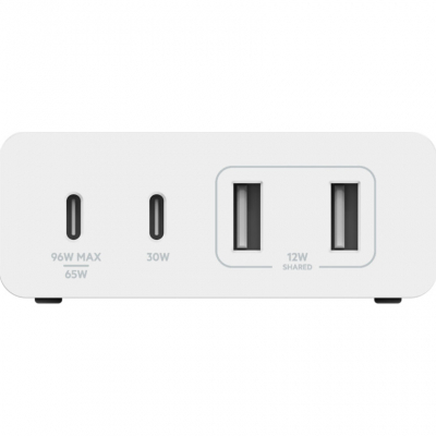 Зарядний пристрій Belkin Home Charger 108W GAN Dual USB-С/USB-A (WCH010VFWH)