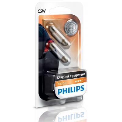Автолампа Philips C5W Vision, 2шт/бл. (12844B2)