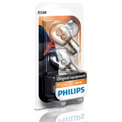 Автолампа Philips P21/4W Vision, 2шт/бл. (12594B2)