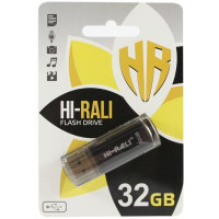 USB флеш накопичувач Hi-Rali 32GB Stark Series Black USB 2.0 (HI-32GBSTBK)