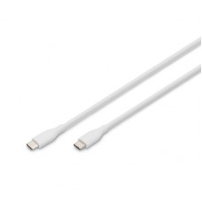 Дата кабель USB-C to USB-C 2.0m USB 2.0 60W silicone white Digitus (AK-300341-020-W)