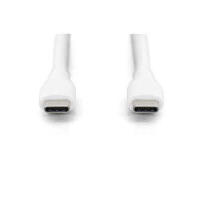 Дата кабель USB-C to USB-C 2.0m USB 2.0 60W silicone white Digitus (AK-300341-020-W)