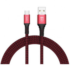 Дата кабель USB 2.0 AM to Type-C 1.0m Jagger T-C814 Red T-Phox (T-C814 red)