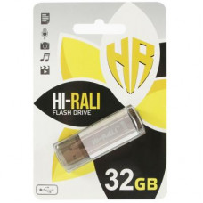 USB флеш накопичувач Hi-Rali 32GB Stark Series Silver USB 2.0 (HI-32GBSTSL)