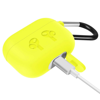 Чохол для навушників BeCover Silicon Protection для Apple AirPods Pro Yellow (704506)
