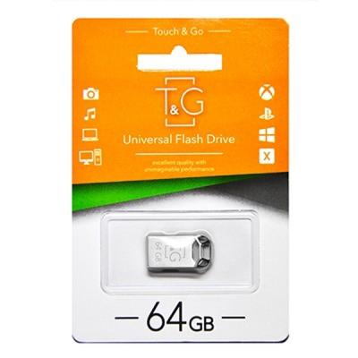 USB флеш накопичувач T&G 64GB 110 Metal Series Silver USB 2.0 (TG110-64G)