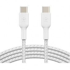 Дата кабель USB-C to USB-C 2.0m 60W White Belkin (CAB004BT2MWH)