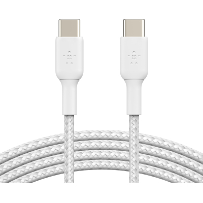 Дата кабель USB-C to USB-C 2.0m 60W White Belkin (CAB004BT2MWH)