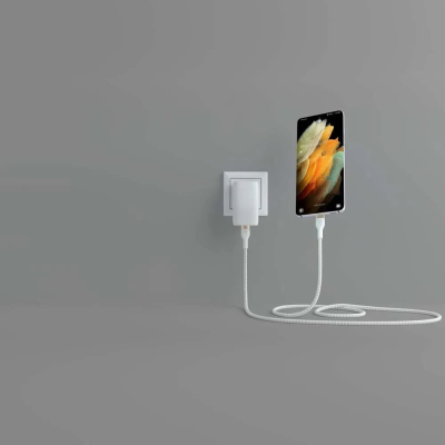 Дата кабель USB-C to USB-C 2.0m 60W White Belkin (CAB011BT2MWH)