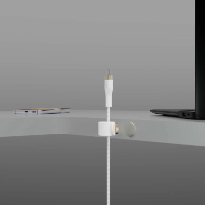Дата кабель USB-C to USB-C 2.0m 60W White Belkin (CAB011BT2MWH)