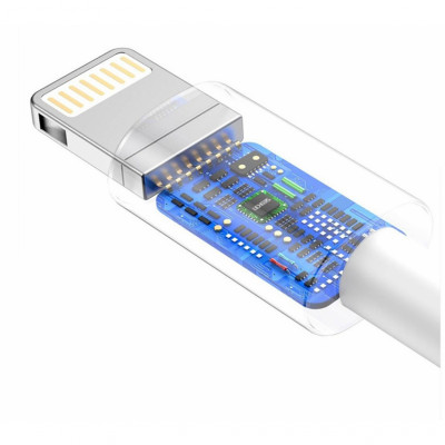 Дата кабель USB Type-C to Lightning 1.0m White T-Phox (T-CL834)