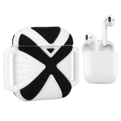 Чохол для навушників X-HuWei i-Smile для Apple AirPods IPH1443 Black+White (702333)
