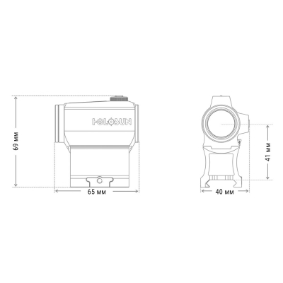 Коліматорний приціл Holosun HS403C (747030)