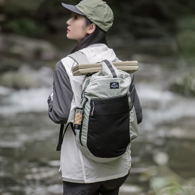 Рюкзак туристичний Naturehike NH20BB206 20 л світло-сірий (6927595772775)