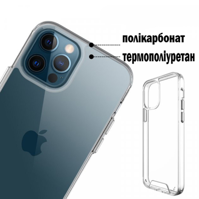 Чохол до мобільного телефона BeCover Space Case Apple iPhone 12 Pro Max Transparancy (707794)