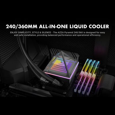 Система рідинного охолодження Azza PYRAMID 240 (LCAZ-240Y-ARGB)