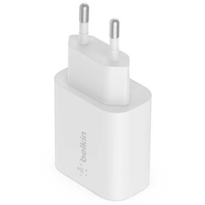 Зарядний пристрій Belkin USB-С 25W PD PPS + cable USB-C-Lightning 1m (WCA004VF1MWH-B5)