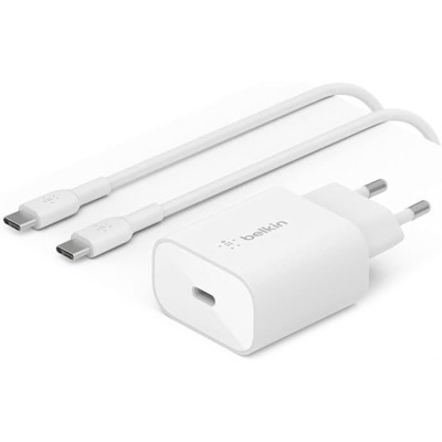 Зарядний пристрій Belkin USB-С 25W PD PPS + cable USB-C 1m (WCA004VF1MWH-B6)