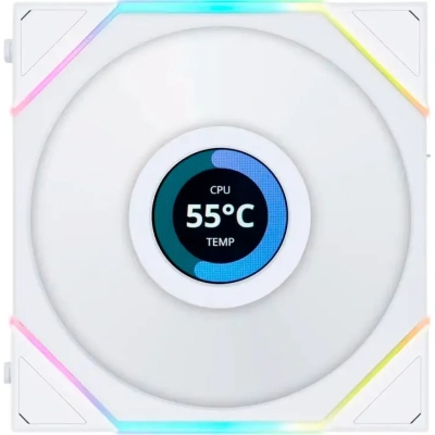 Кулер до корпусу Lian Li TL LCD 140-1, White (G99.14TLLCD1W.00)