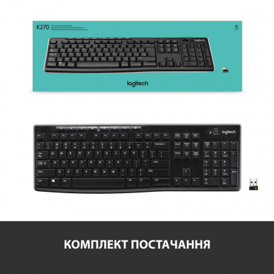 Клавіатура Logitech K270 WL (920-003757)