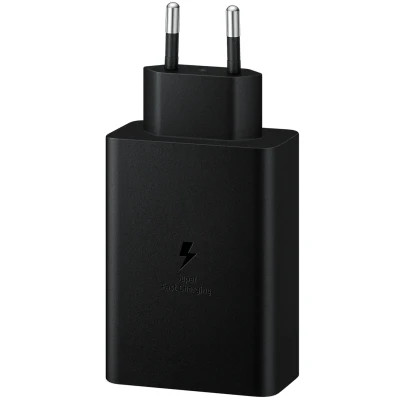 Зарядний пристрій Samsung 2xUSB-С 65W PD PPS/USB-A Black (EP-T6530NBEGEU)