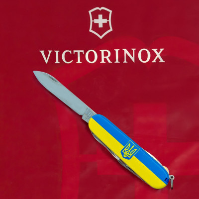 Ніж Victorinox Climber Ukraine Герб на прапорі (1.3703.3_T3040p)