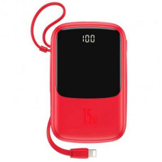 Батарея універсальна Baseus Q pow Digital Display 3A 10000mAh Red (PPQD-A09 / 676821)
