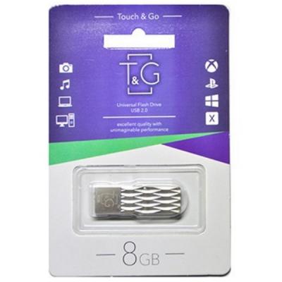 USB флеш накопичувач T&G 8GB 103 Metal Series Silve USB 2.0 (TG103-8G)