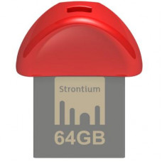 USB флеш накопичувач Strontium Flash 64GB NANO RED USB 3.0 (SR64GRDNANOZ)