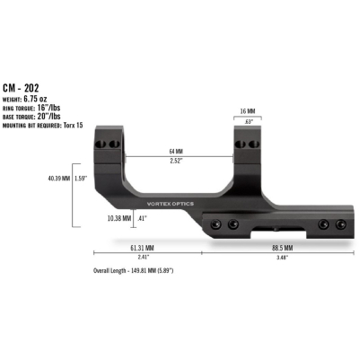 Кріплення для прицілу Vortex Cantilever Mount 30mm 2