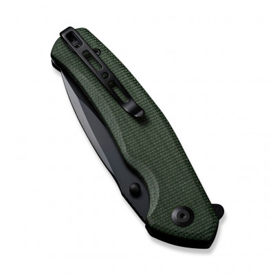 Ніж Sencut Slashkin Black Blade Green Micarta (S20066-3)