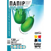 Фотопапір ColorWay A4 120г glossy 50л (PMS1208050A4)