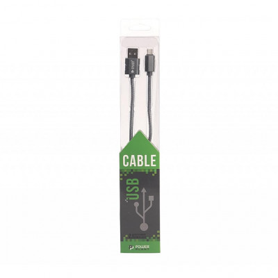 Дата кабель USB 2.0 AM to Lightning 2.0m PowerPlant (CA910526)
