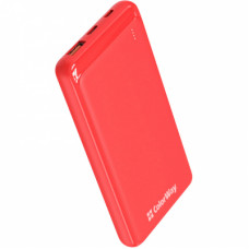 Батарея універсальна ColorWay 10 000 mAh Slim (USB QC3.0 + USB-C Power Delivery 18W) Red (CW-PB100LPG3RD-PD)